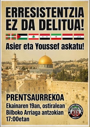 INTERNAZIONALISMOA EZ DA DELITUA - Atxilotuak askatu