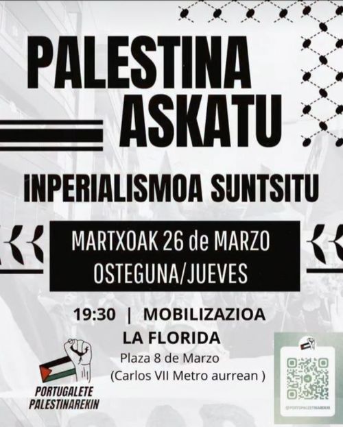 PALESTINA ASKATU: INPERIALISMOA SUNTSITU