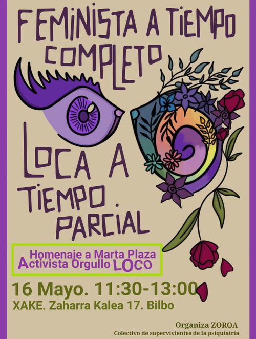 HOMENAJE A MARTA PLAZA ACTIVISTA ORGULLO LOCO
