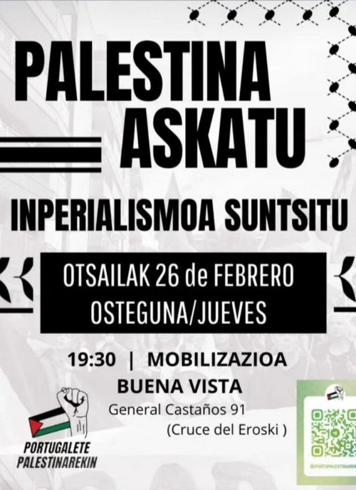 PALESTINA ASKATU, INPERIALISMOA SUNTSITU