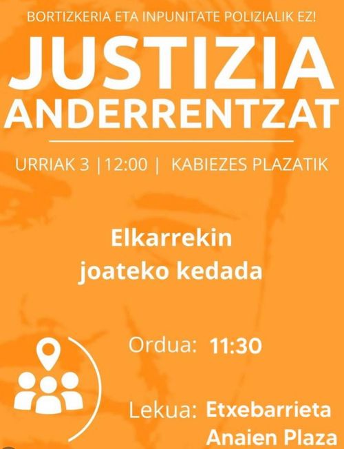 JUSTIZIA ANDERRENTZAT! - Bilboko Alde Zaharreko zutabea
