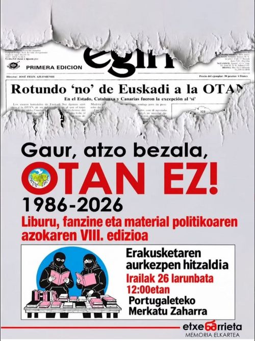 Gaur, atzo bezala, OTAN ez! - Erakusketaren aurkezpena