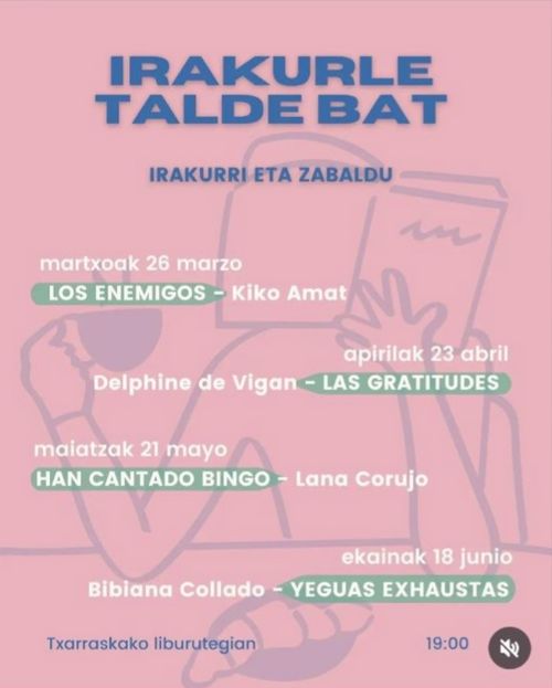 IRAKURLE TALDE BAT: "Los Enemigos" Kiko Amat