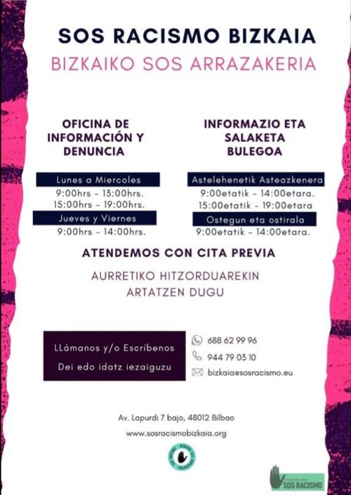 SOS ARRAZAKERIA: Informazio eta salaketa bulegoa