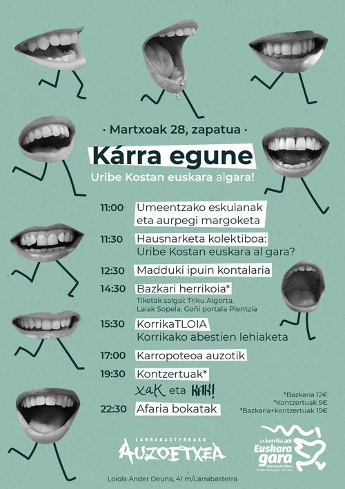 Kárra egune - Uribe Kostan euskara algara!