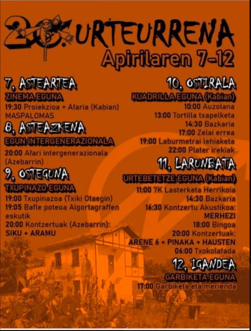 20. URTEURRENA: ZINEMA EGUNA