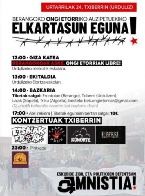 BERANGOKO ONGIETORRIKO AUZIPETUEKIKO ELKARTASUN EGUNA!